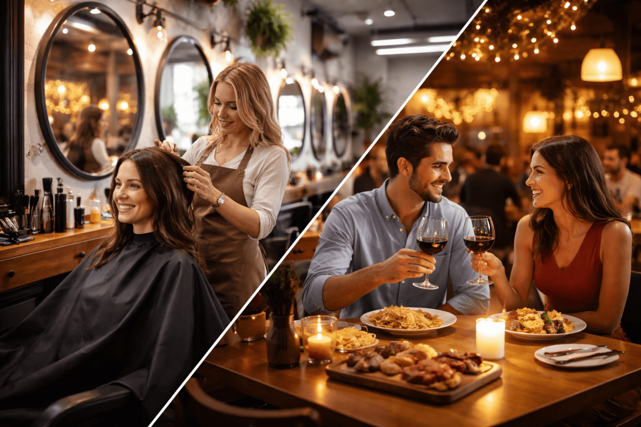 Booking for tjenester og bestillinger for take-away og leveranser